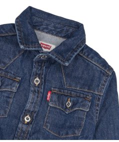 Camicia in Denim Scuro Bambino New Barstow Western