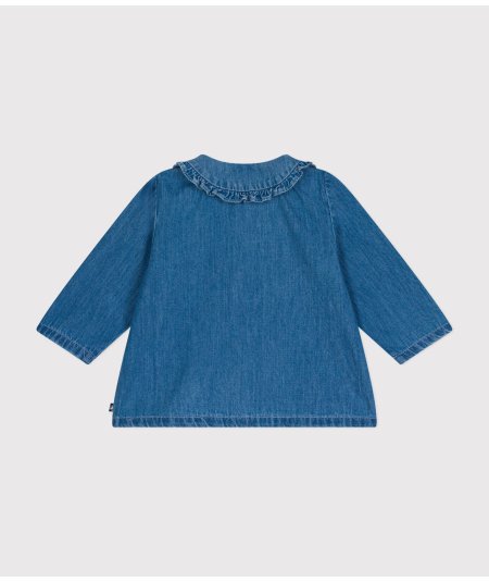 Blusa Neonata in Denim Leggero