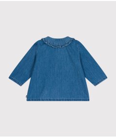 Blusa Neonata in Denim Leggero