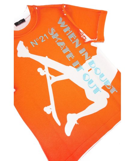 T-Shirt Bambino con Stampa Over