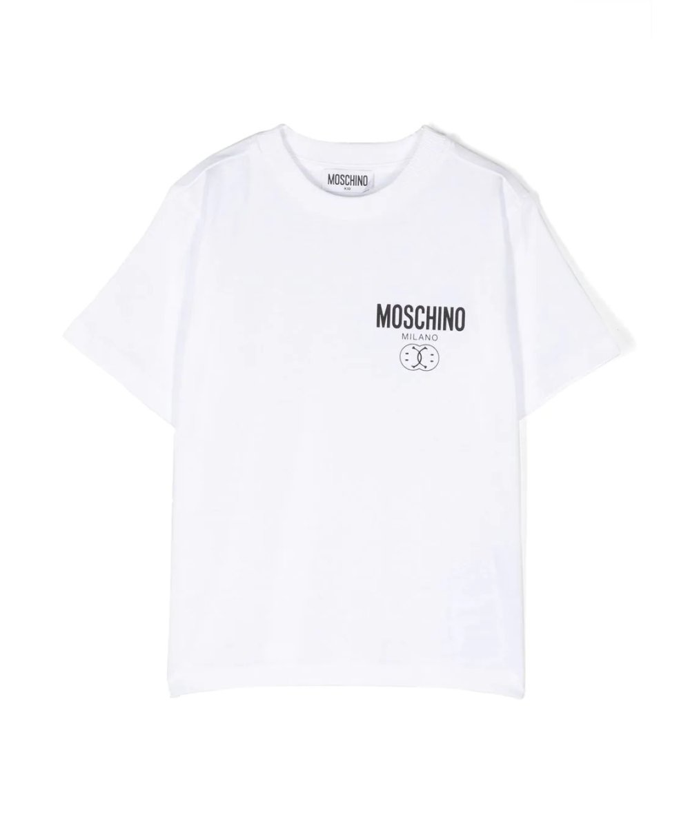 T-shirt Moschino Kid bambino logo petto