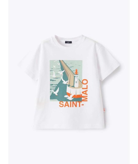 T-shirt Bambino con Stampa Saint Malo