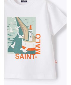 T-shirt Bambino con Stampa Saint Malo