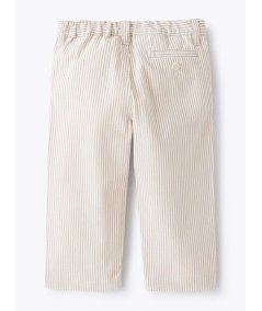 Pantalone Neonato in Seersucker Beige