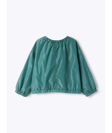 Giacca Bambina in Nylon Taffetà Verde