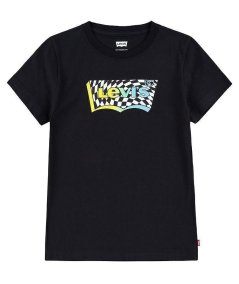 T-Shirt Bambino Checkered Batwing Tee