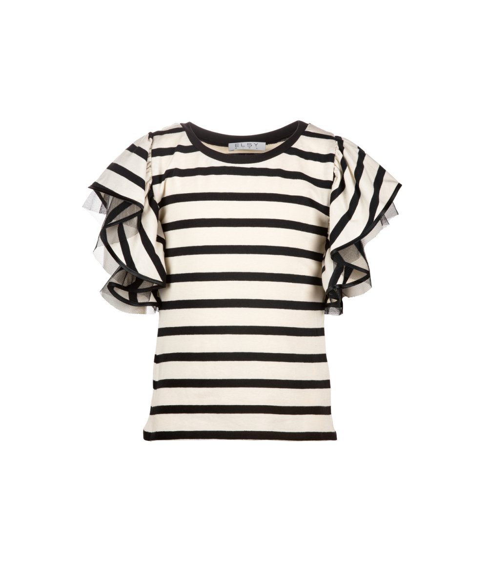 T-Shirt Bambina a Righe Elica