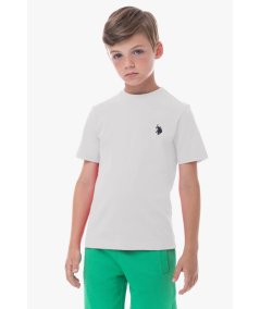 T-shirt da bambino a manica corta con logo U.S. Polo Assn.