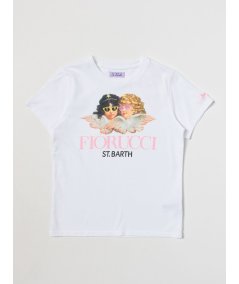 T-Shirt Bambina con Stampa Angeli Fiorucci