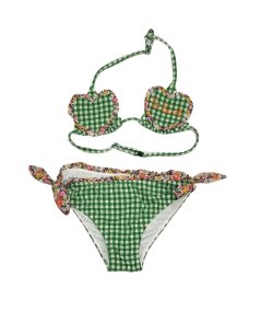 Costume Bambina Bikini Heart St.liberty a Quadretti