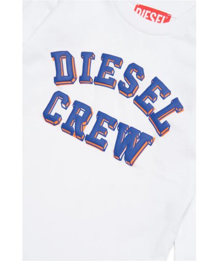 Maglietta girocollo in Jersey con Grafica Diesel Crew