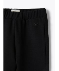 Pantalone Bambina in Punto Milano Nero