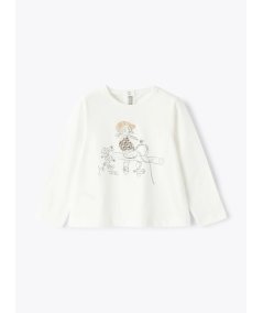 T-shirt Manica Lunga Bambina  con Stampa Cowgirl