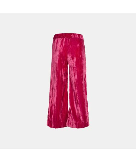 Pantalone da Bambina in Ciniglia Plissettata