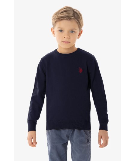 Maglia girocollo con logo Bambino