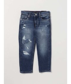 Jeans in Denim Bambino Skater Destructions Mid Blue