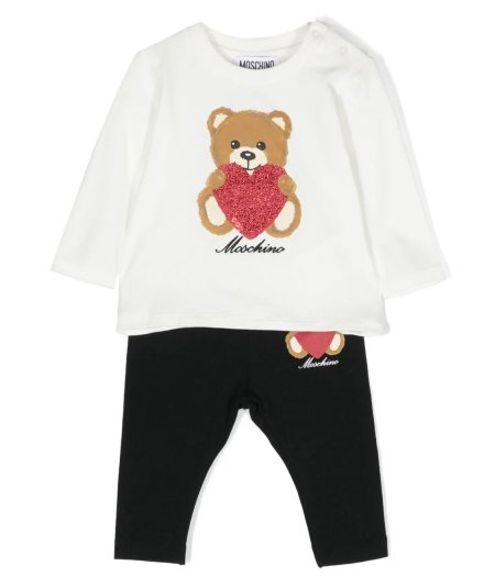 Tuta Sportiva Bambina con Stampa Teddy Bear