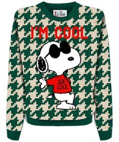 Maglione Girocollo Bambino con Stampa Snoopy