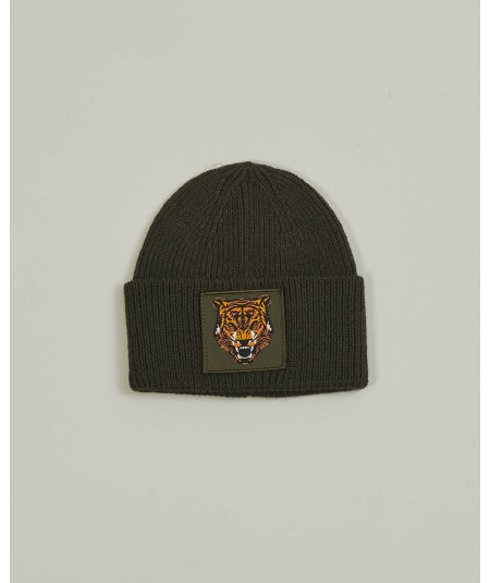 Cappello Bambino a Costine con Tigre