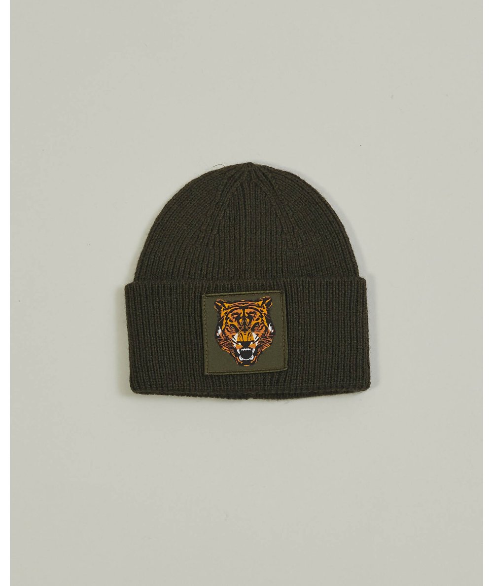 Cappello Bambino a Costine con Tigre