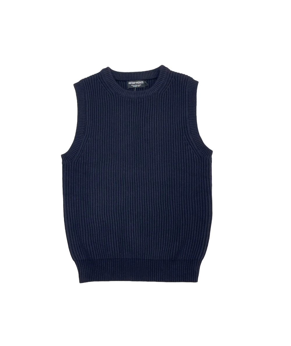 Gilet Bambino in Lana con Costa Inglese