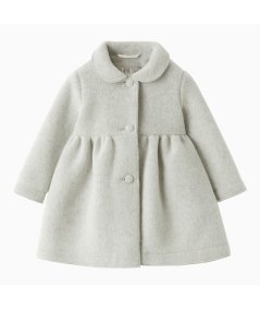 Cappotto in Pile Bambina Couture Grigio