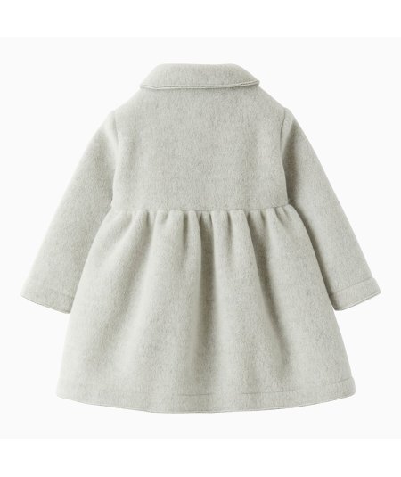 Cappotto in Pile Bambina Couture Grigio