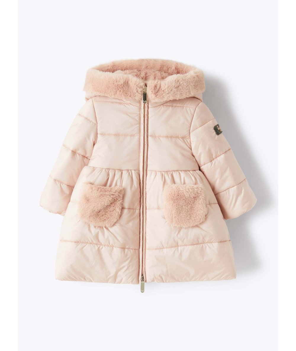 Piumino Bambina in Eco Down Rosa