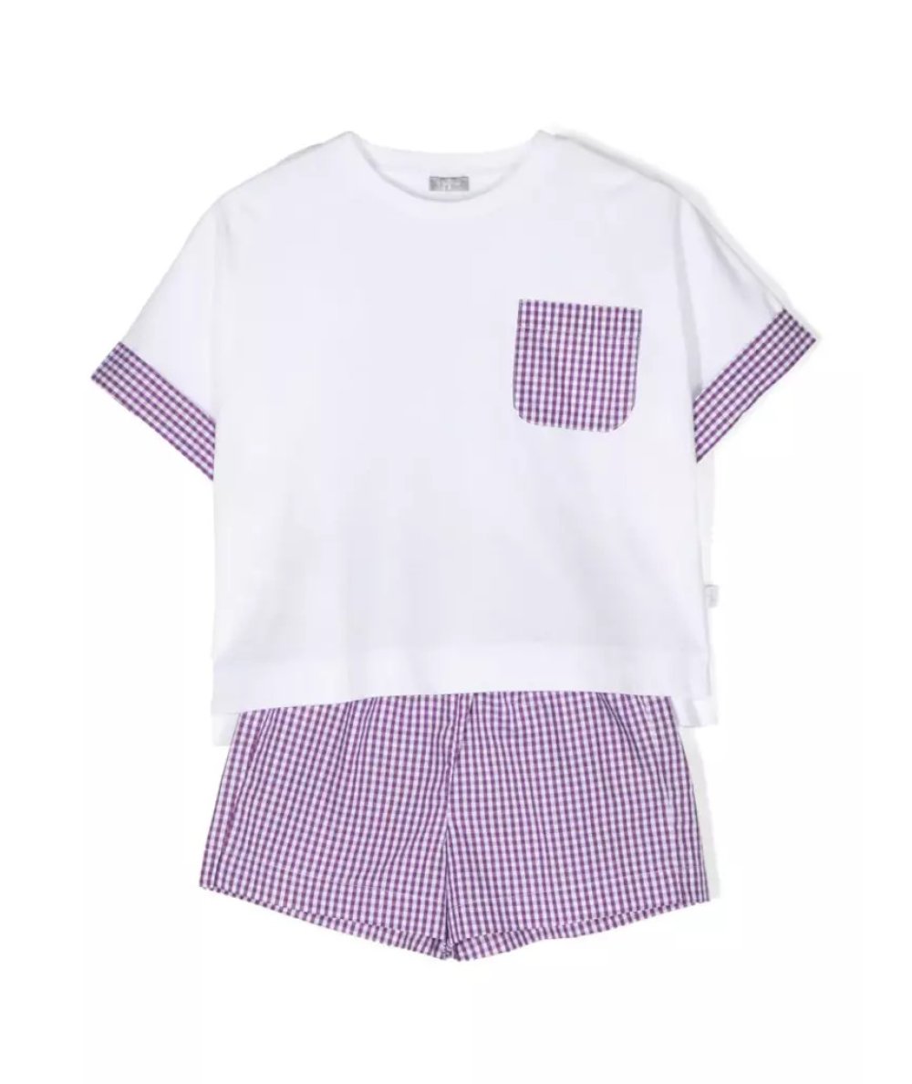 Completo T-Shirt e Pantaloncino in Jersey Bambina