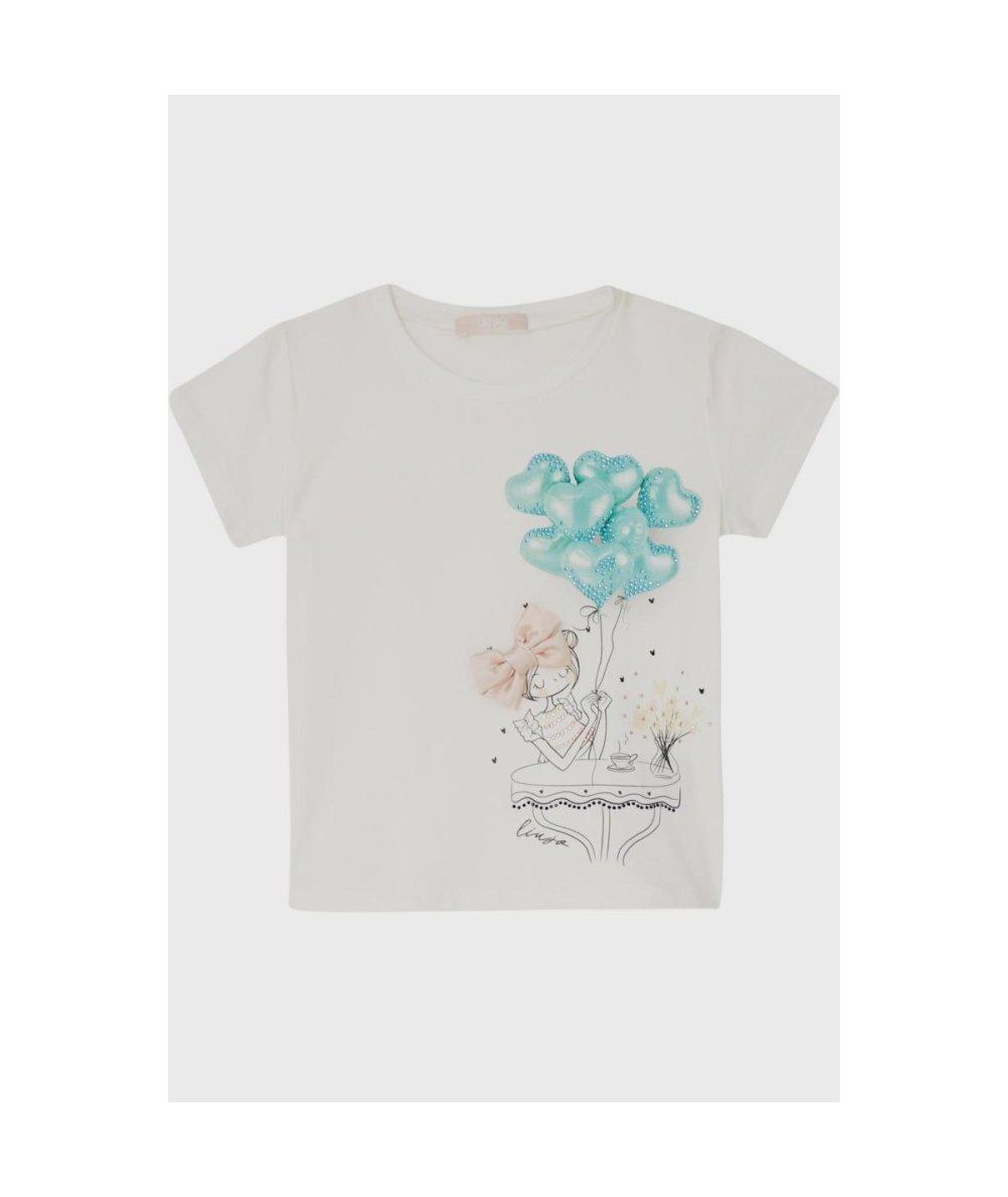 T-shirt Girocollo Maniche Corte Bambina