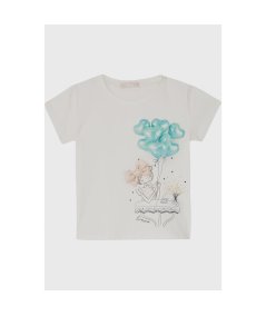 T-shirt Girocollo Maniche Corte Bambina