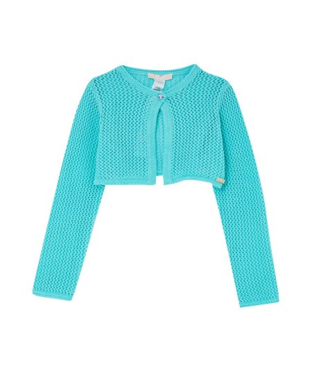 Cardigan Girocollo Manica Lunga in Maglia Bambina