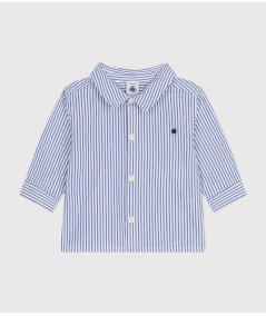 Camicia Popeline Righe Neonato