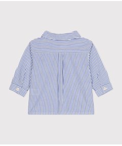 Camicia Popeline Righe Neonato