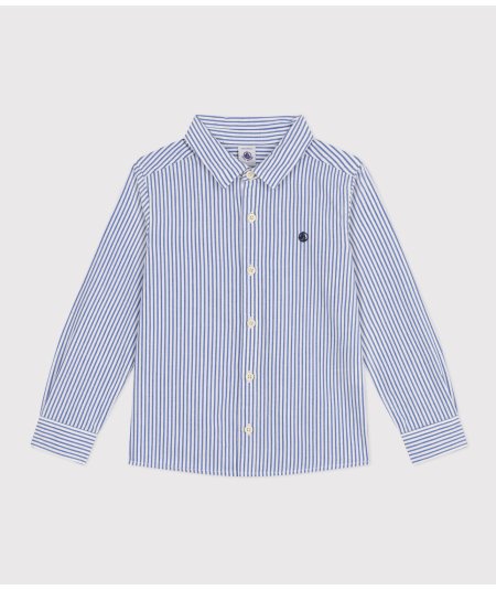 Camicia Popeline Righe Bambino