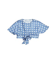 Camicia Fantasia con Nodo in Vita Bambina