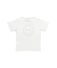 T-Shirt in Jersey con Stampa Grafica Smile Bambino