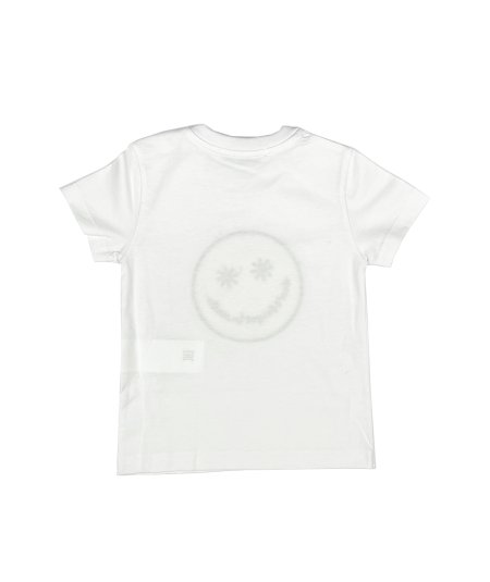 T-Shirt in Jersey con Stampa Grafica Smile Neonato