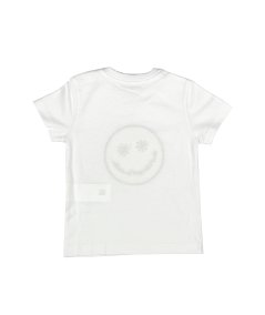 T-Shirt in Jersey con Stampa Grafica Smile Neonato