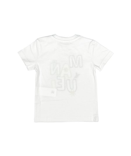 T-Shirt Girocollo con Stampa Ricamata Bambino