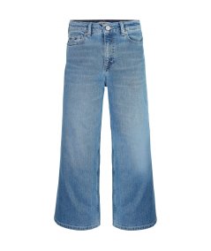 Pantalone Jeans Vita Alta Largo Bambina