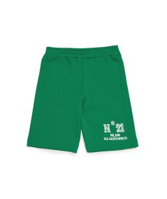 Pantalone Short Vita Elasticizzata con Logo Bambino