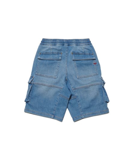 Pantalone Corto in Denim Cargo Bambino