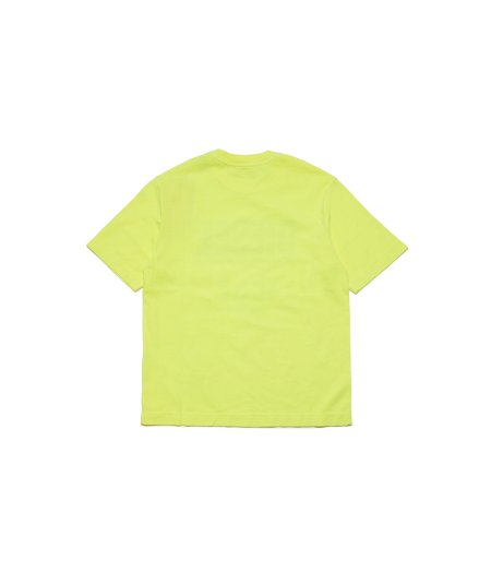 T-shirt Girocollo Manica Corta Fluo con Logo Unisex