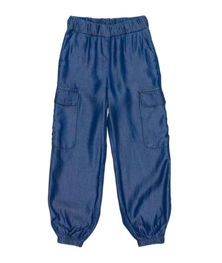 Pantalone Cargo con Coulisse Bambina