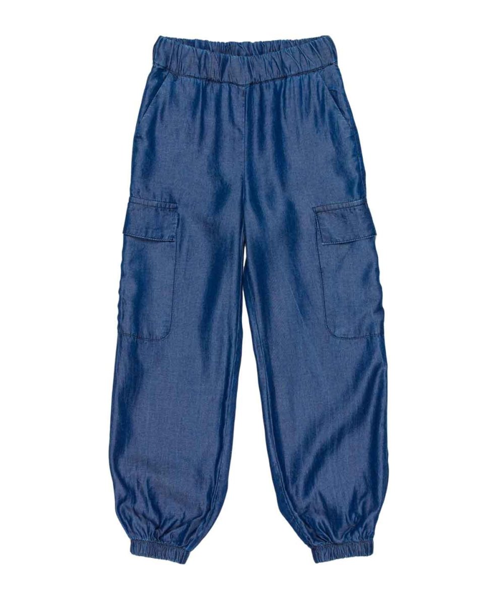 Pantalone Cargo con Coulisse Bambina