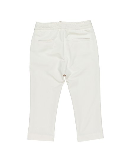 Pantalone con Coulisse Bianco