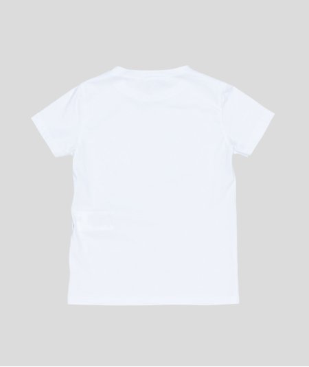 T-Shirt Girocollo Tinta Unica Bianca in Cotone