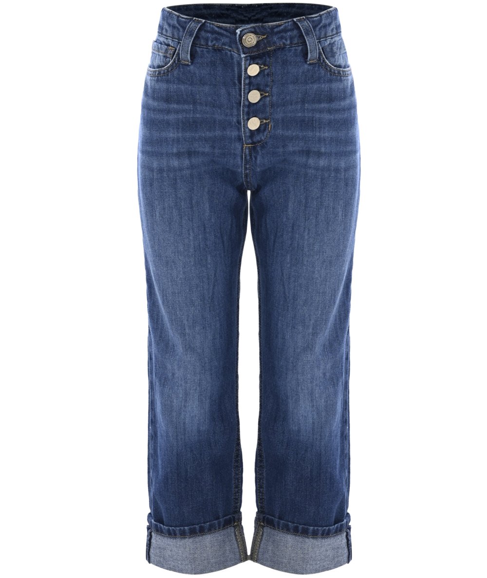 Pantalone Denim Bipdar Vita Alta Bambina