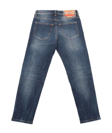 Jeans in Denim D-Lucas con Sfumature Bambino